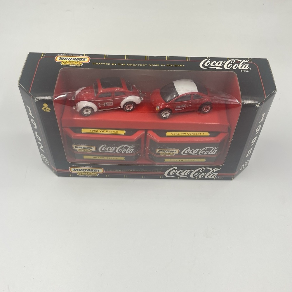 Matchbox 1:64 scale Coca-Cola‎ series 1962 VW Beetle & 1998 VW Concept 1 - Picture 2 of 9